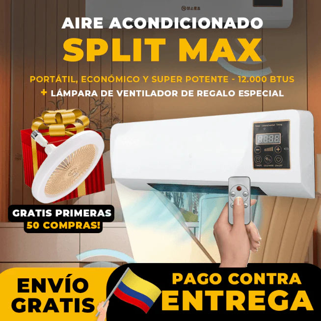 Aire ThermoFlex Plus™ portatil + Lampara ventilador BreezePack™ de REGALO